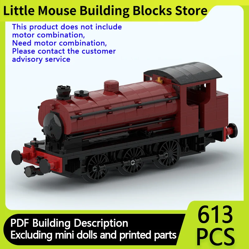 

Конструктор City Car Model MOC: Паровоз 0-6-0ST, модульная технология, подарки, праздничный набор для сборки, детские игрушки
