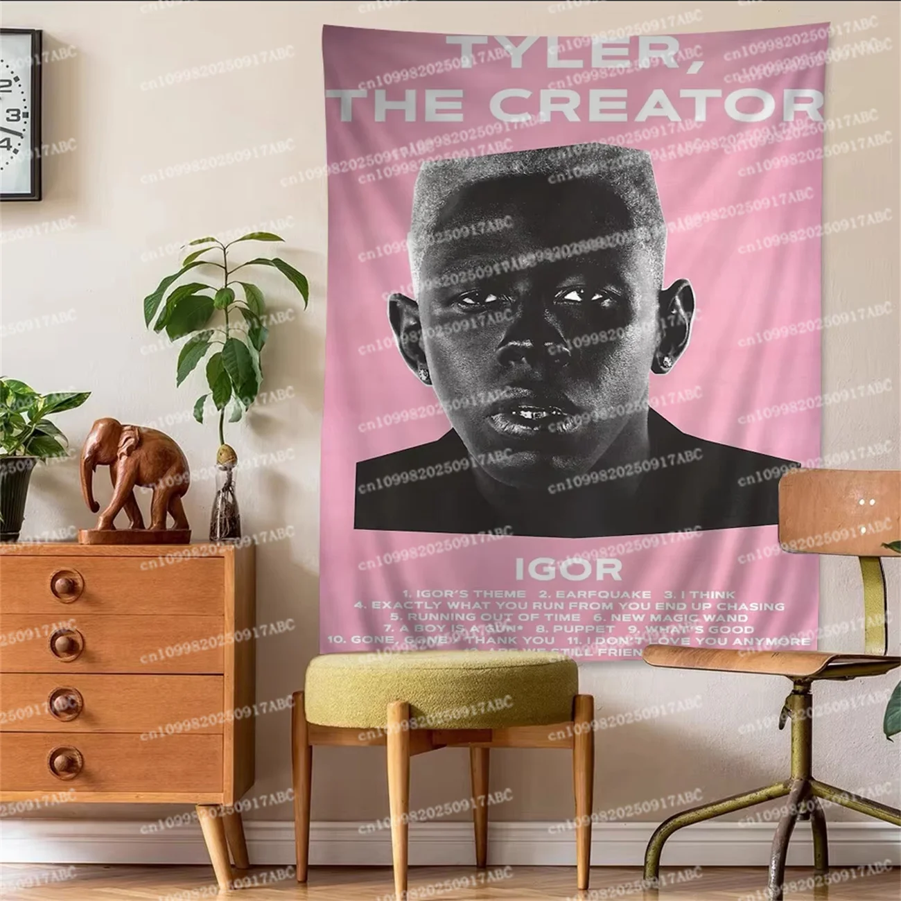مغني الراب T-TylerS الخالق نسيج ملون الجدار الشنق معلقة التارو الهبي جدار السجاد النوم جدار ديكور فني نسيج المنزل #5