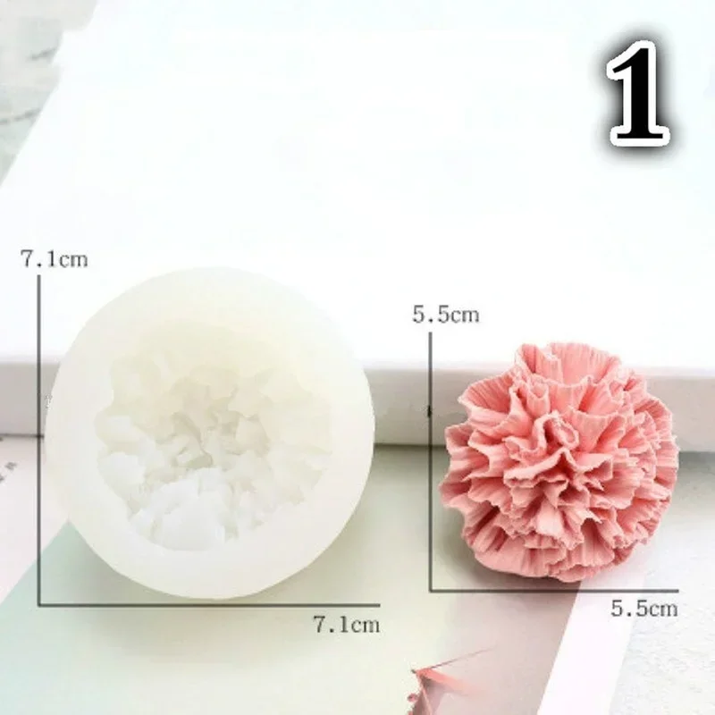 3D Flower Silicone Mold Homemade Soap Candle Mold Chocolate Cake Decoration Mold DIY Tools