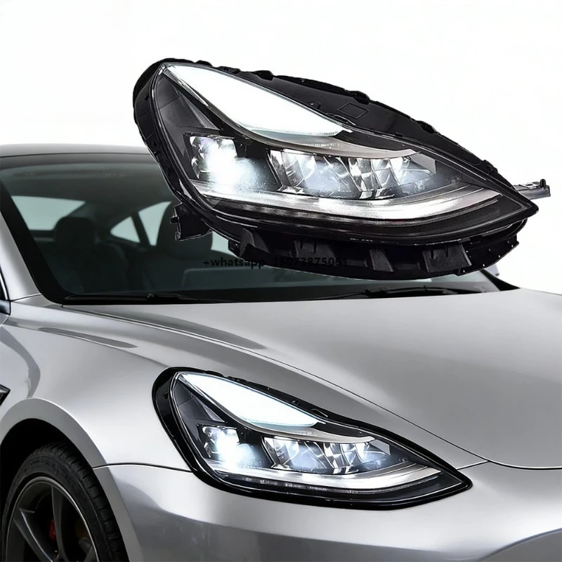 

Headlight Assembly Modified Daytime Running Light Running Water Turn signal LED Headlight for Model 3