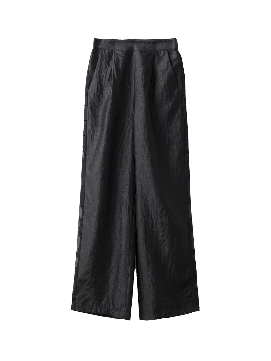 シルクワイドレッグパンツ レディース ストレートカット ルーズフィット ロングパンツ ヘビーウェイト 本物のシルク 祥雲生地 カジュアルパンツ