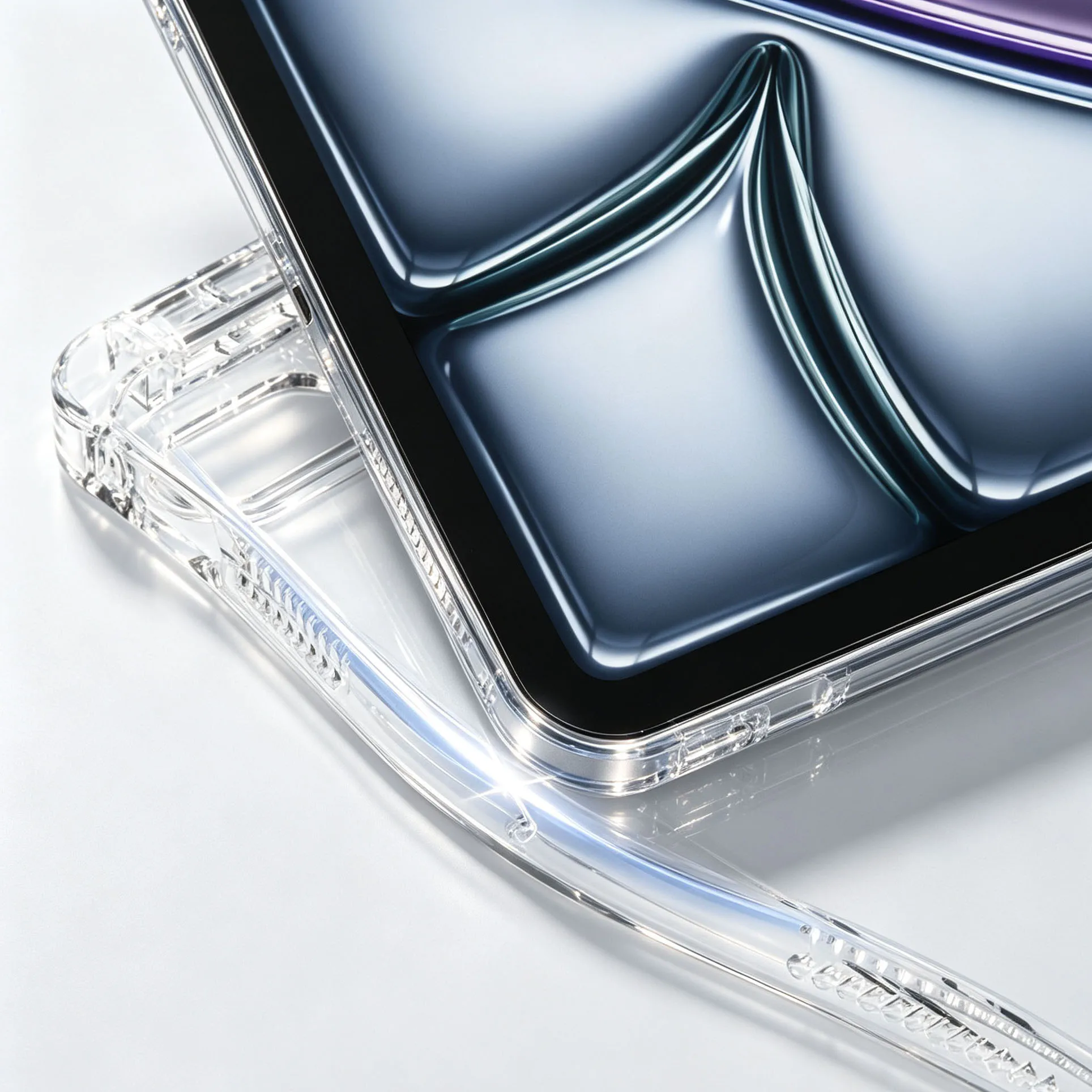 3+Y-fold Flip Clear Cover For iPad 10th 11th Gen 2025 7/8/9 10.2'' Start Case For Air 4 5 6 7 11 For Air 2 9.7 Pro 11 Mini 6 7
