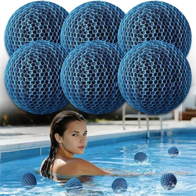 6 Piezas de Esponjas Absorbentes de Residuos para Jacuzzi, Esponjas Absorbentes de Aceite, Reutilizables, Tipo Panal, Limpiador de Spa y Piscina, Removedor de Residuos