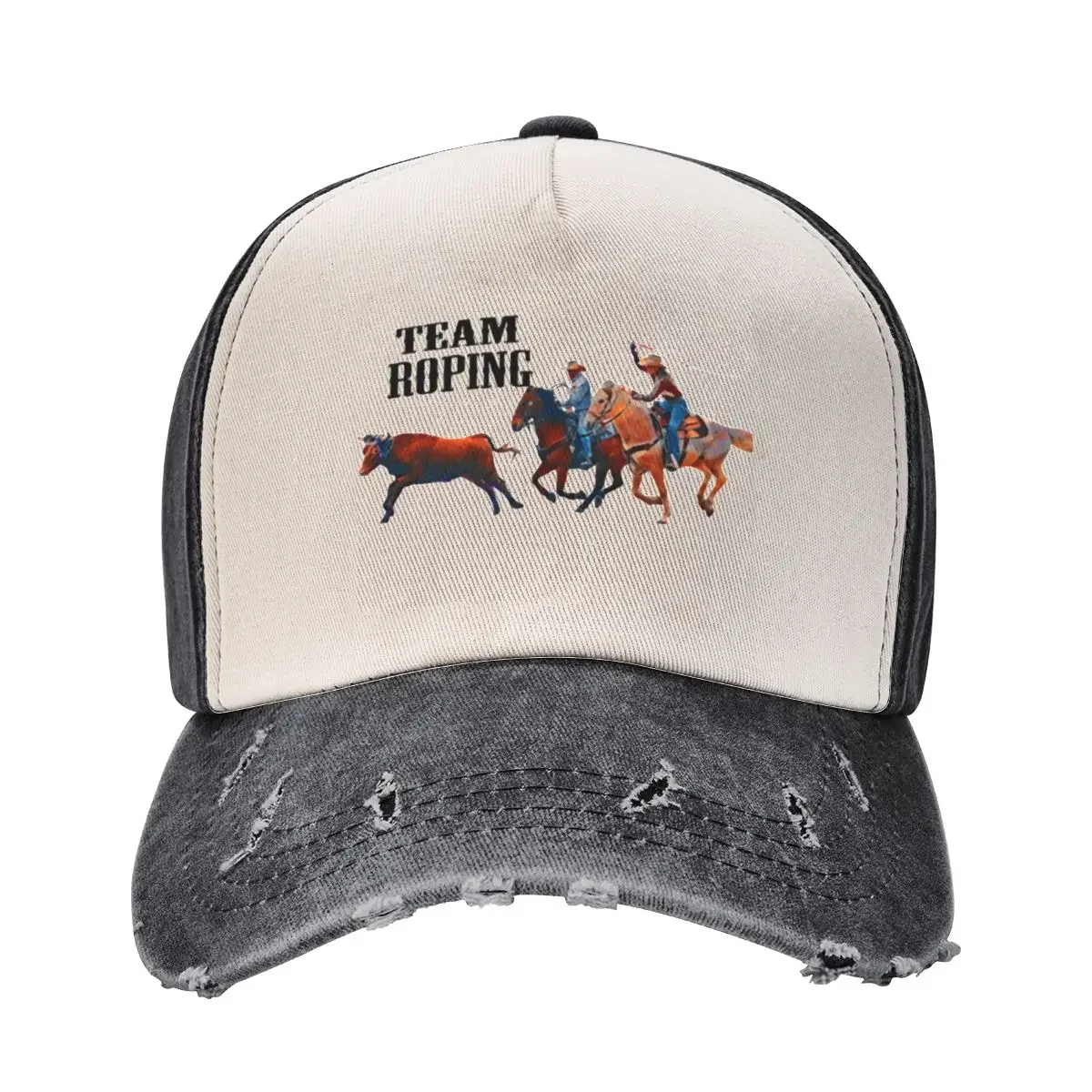 

ROPING HORSE. TEAM ROPING Baseball Cap Designer Hat Unique hats Sun Hat For Children Beach Bag Golf Men Women's