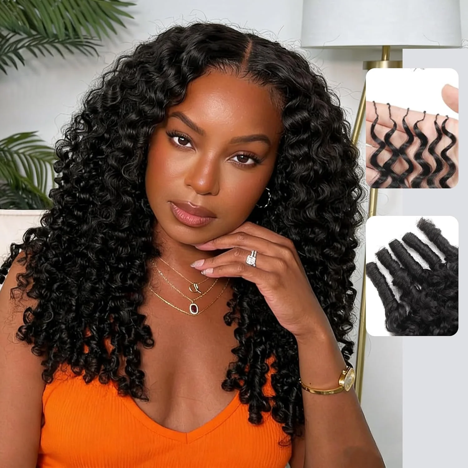 

Бирманские кудрявые волосы Kinky Curly, предварительно разделенные, многофункциональные, афро-кудрявые, для плетения крючком, натуральные человеческие волосы для наращивания