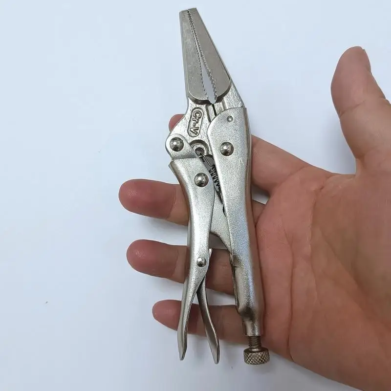 6.5 Inch Chrome Vanadium High Quality Long Nose Jaw Locking Pliers Assorted Locking Welding Clamp Vise Grip Repair Hand Tools