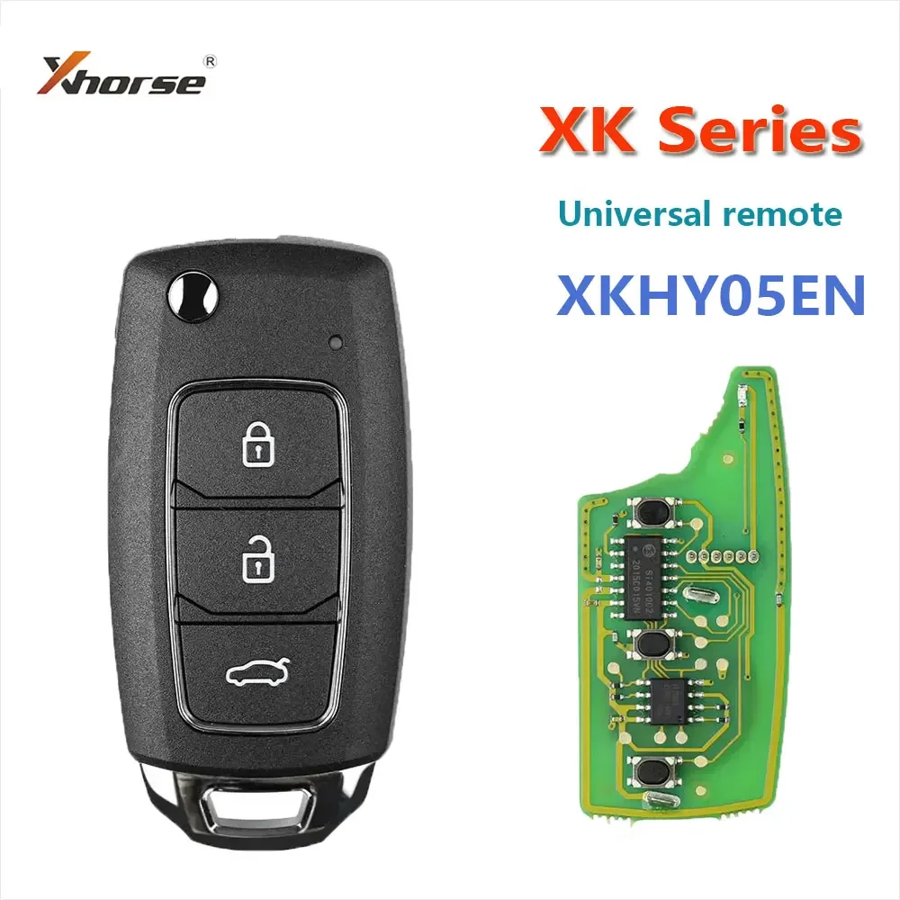 

1PCS XHORSE XKHY05EN Car Remote Key for Hyundai Style 3 Buttons Universal Wired Remote Key Fob for VVDI Key Tool Car Keys
