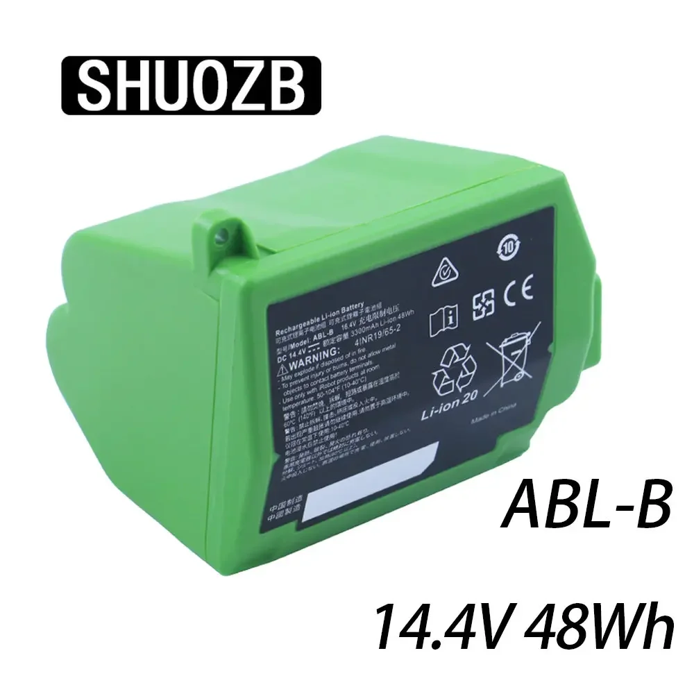 

SHUOZB ABL-B Sweeper Rechargeable Lithium Ion Battery For iRobot Roomba S9 9150 S9+ Sweeping Robot Battery 14.4V 3300mAh 5600mAh