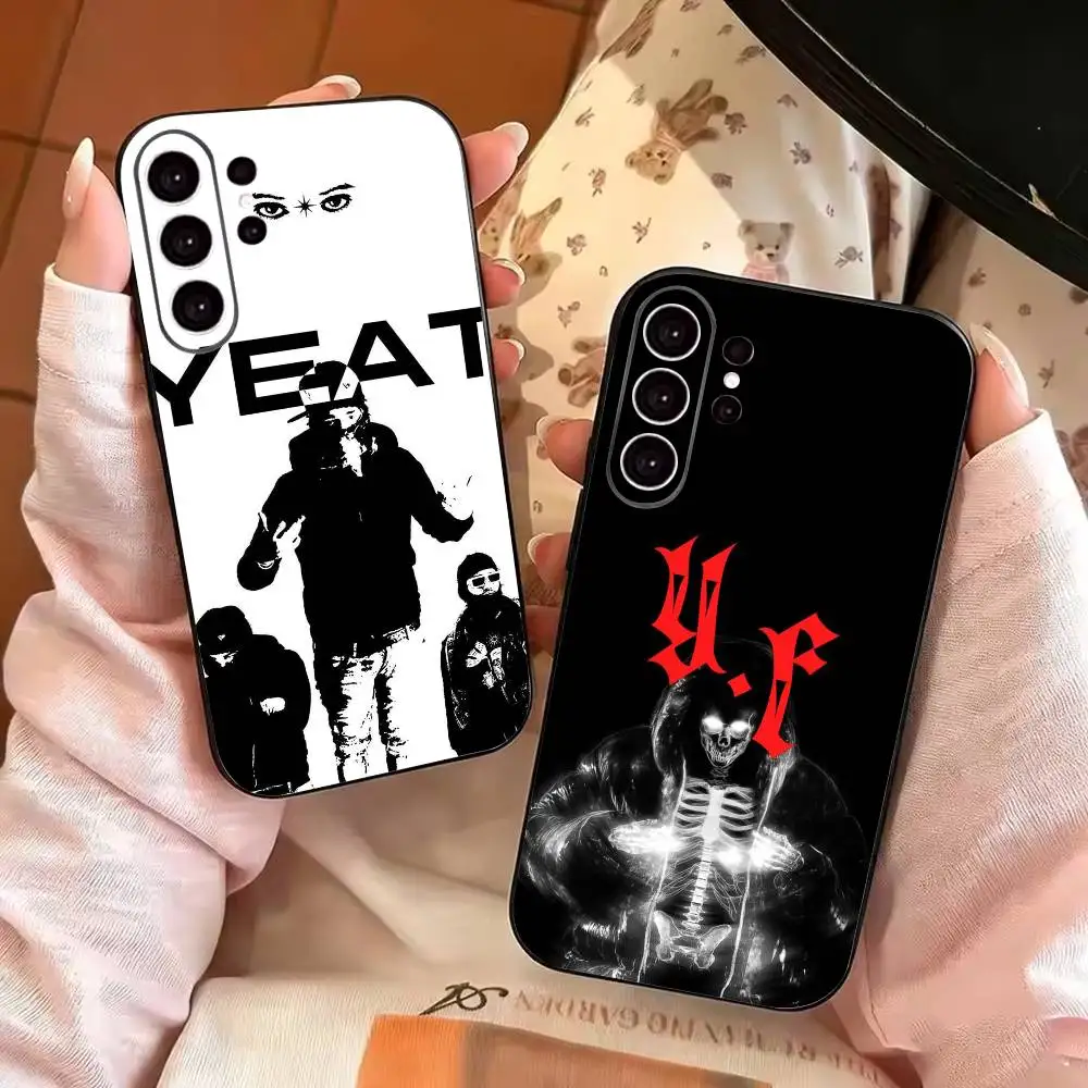 Y-Yeat A-AfterlyfeES Rapper Phone Case Black Silicone Soft For Samsung S25,S24,S21,S22,S23,S30,Ultra,S20,Plus,Fe,Lite