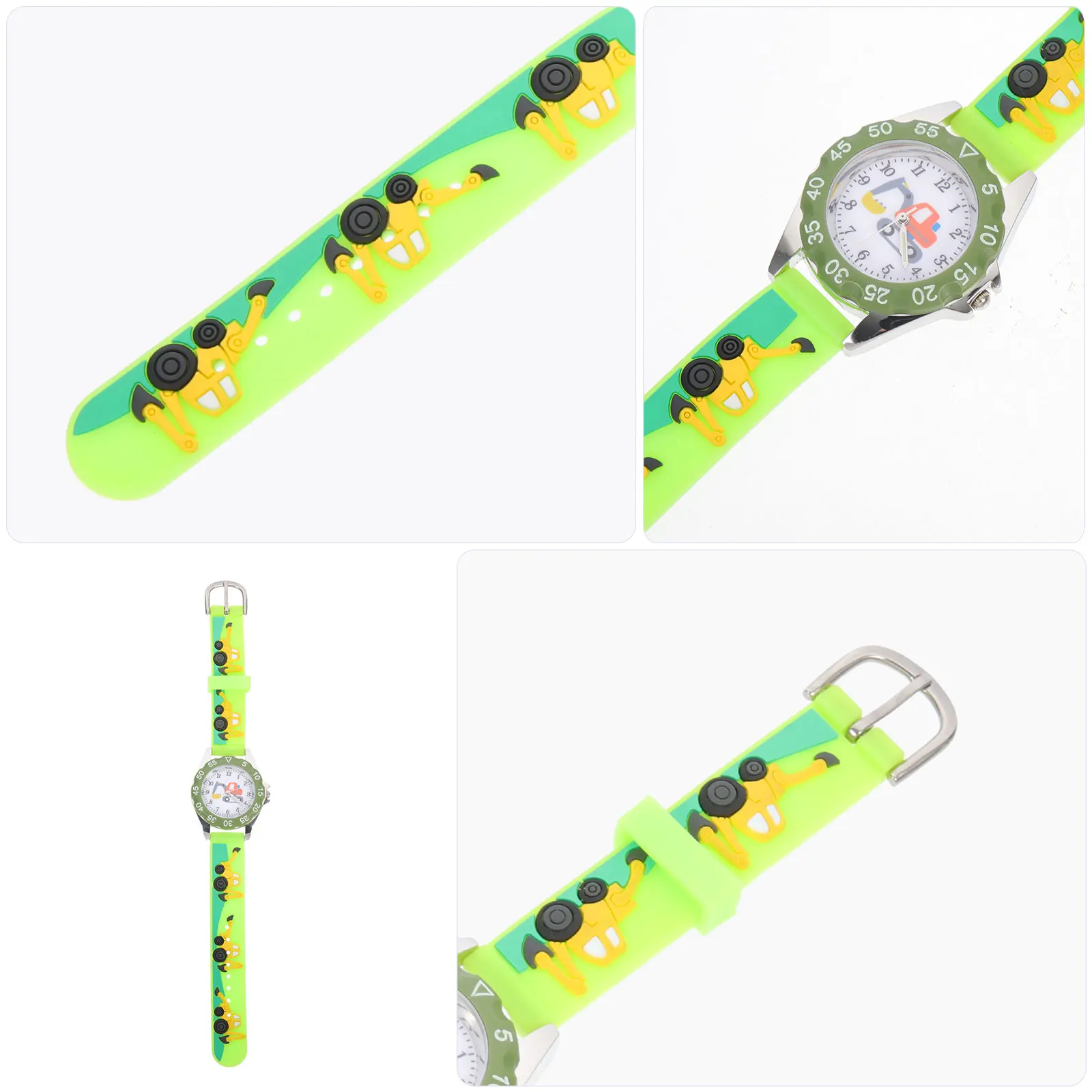 

Lovely Kids Cartoon Adorable Children Wristwatch Lightweight Silicone Design Adjustable Strap Durable Gift Toddlers Students