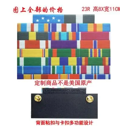 U.S. Navy Medal Ribbon Print  Decoration