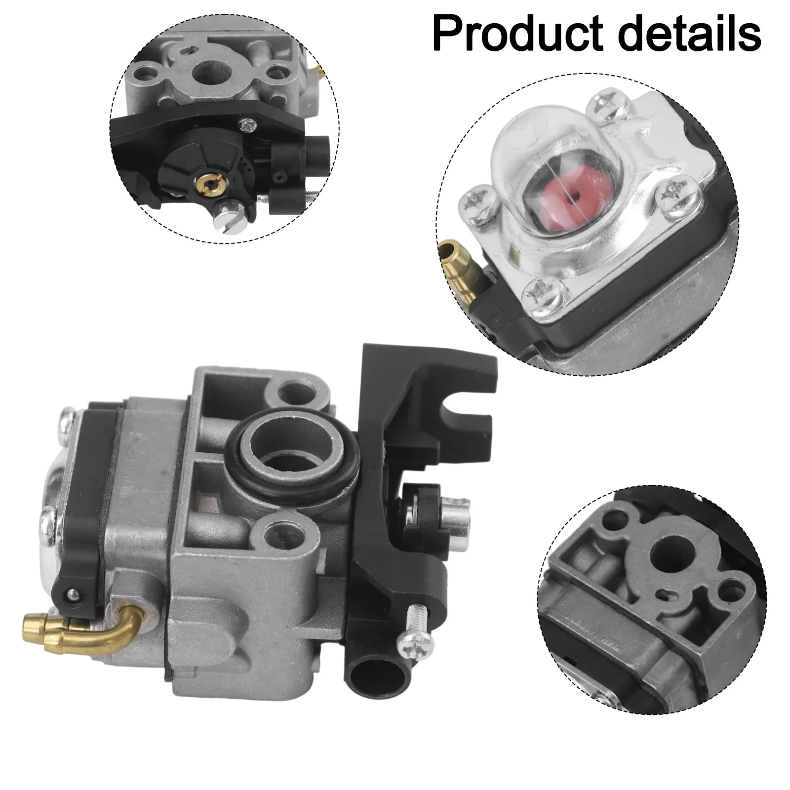 Brush Cutter Carburetor Carburetor for Kit Machinery Operation Bulb Included Carburetor Gasket Fuel Hose Grommet Kit