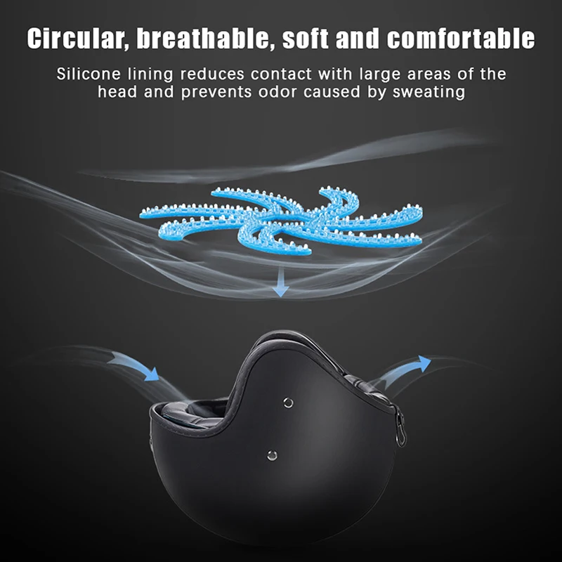 Flexible Helmet Anti-deformation Inner Silicone Pad Ventilate Helmet Liner Pad Helmet Padding Motorcycle Bike Helmet Accessories image 4