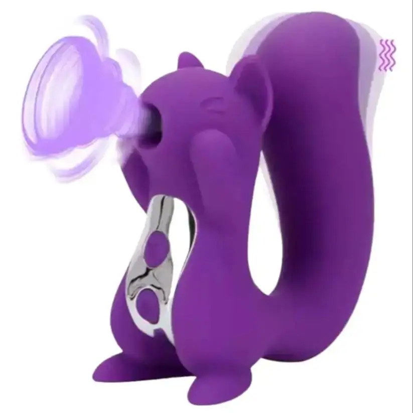 

Double Pleasure Squirrel Vibrator & Air Pulse Clitoral Stimulator Clitoral Sucking Clitoral Vibrator Pressure Wave Technology W