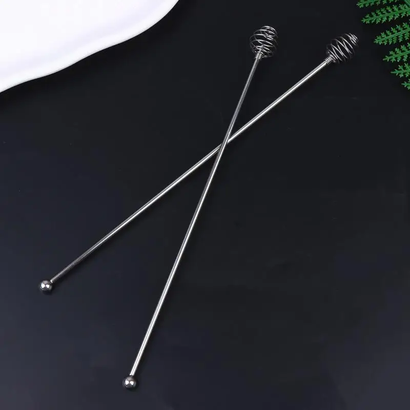 Stainless Steel Drink Stirrer 24CM Coffee Mixing Spoon Durable Non Rust Bar Accessory for Parties 1/2Pcs view 5