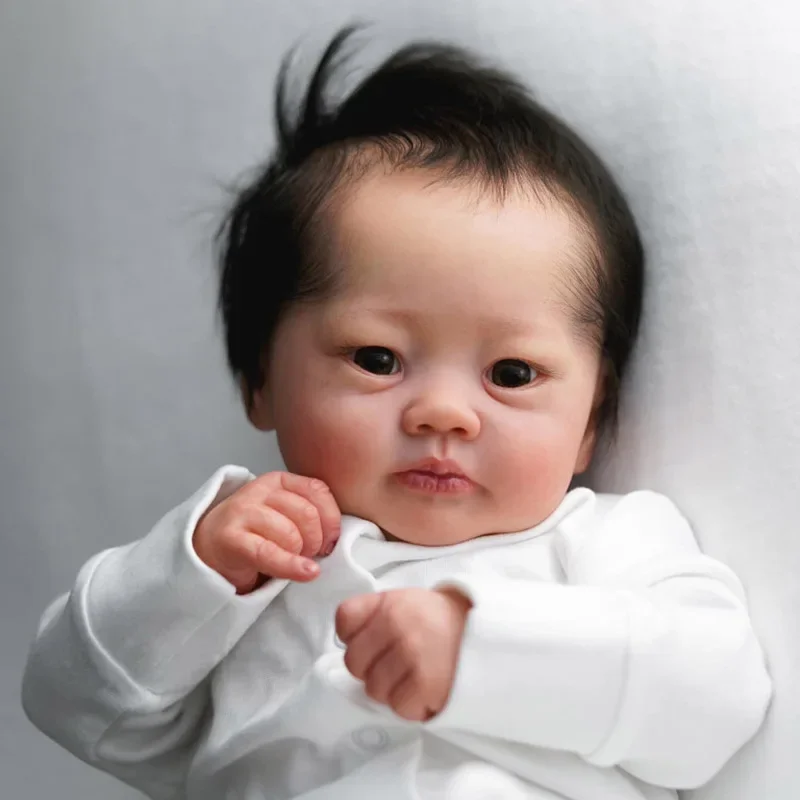 Kit de poupée Lali pour nouveau-né, réaliste, non assemblé, bricolage, pièces de poupée déjà peintes avec racine de main et cheveux