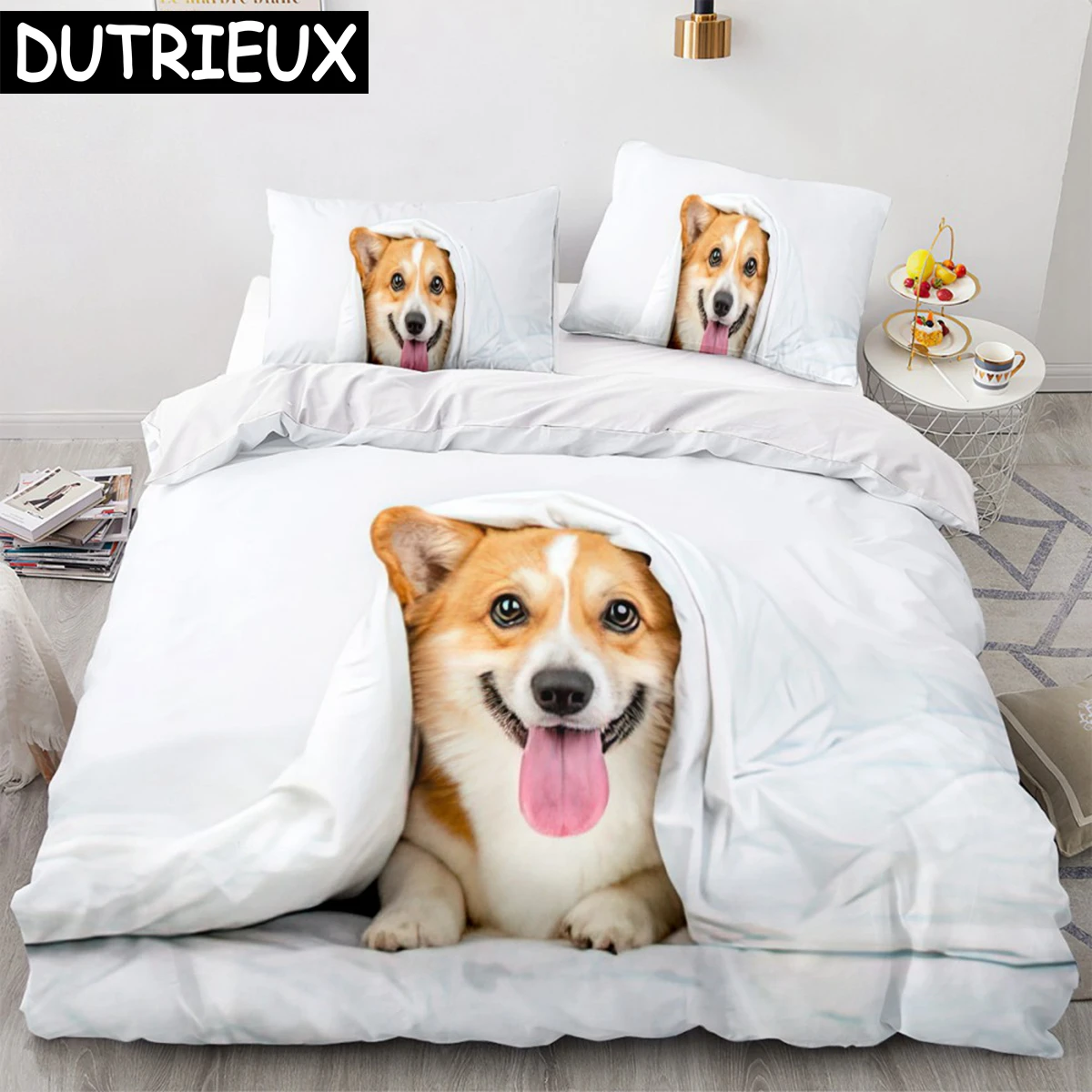 

Shiba Inu Dog Bedding Set Animal Dogs Duvet Cover Double King Twin Single Bed Sets For Kids Boys Decor Home Custom Duvet Cover