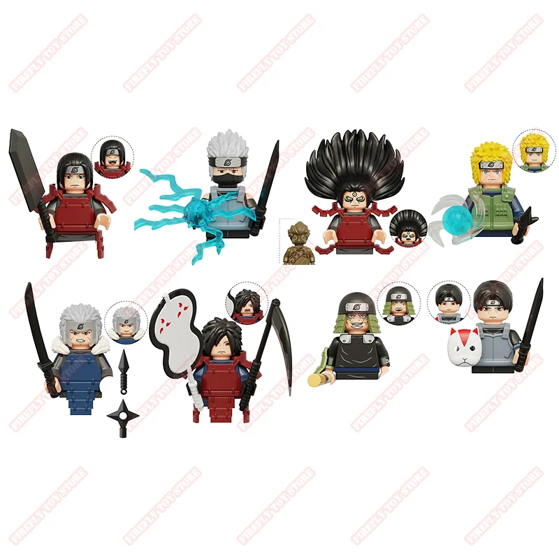 Naruto Animation Game Peripheral Toys Small Doll Kakashi Itachi Madara Minado Gaara Ino Anime Action Model Figures Collection