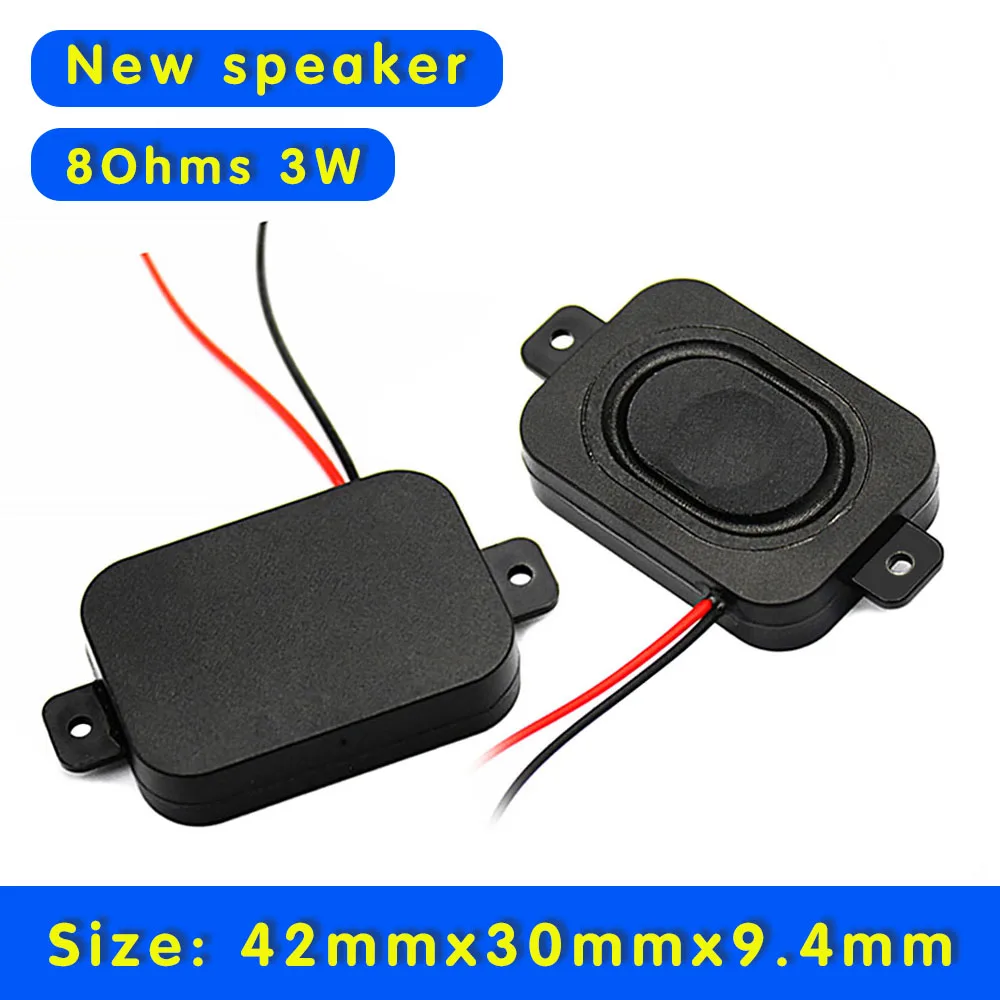 2PCS 3040MM Mini Audio TV Speaker Driver 8 Ohm 3W Loudspeaker DIY Sound Toy Computer Speaker For Sound System