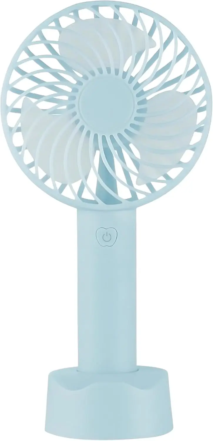 Мини-ручной вентилятор Brago с батарейным питанием, небольшой персональный портативный вентилятор с регулируемой скоростью, перезаряжаемый через USB, мощный для использования в помещении и на открытом воздухе