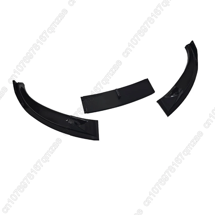 3PCS Front Bumper Lip Splitter For BMW 5 Series E60 E61 M5 2005-2010 Spoiler Splitter Bumper Canard Lip Protector Cover Kits