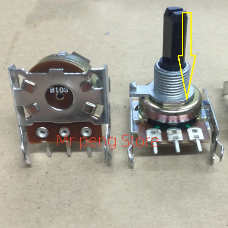 

2pcs for 161 Potentiometer B10K Volume Potentiometer B103K axis length 20mm
