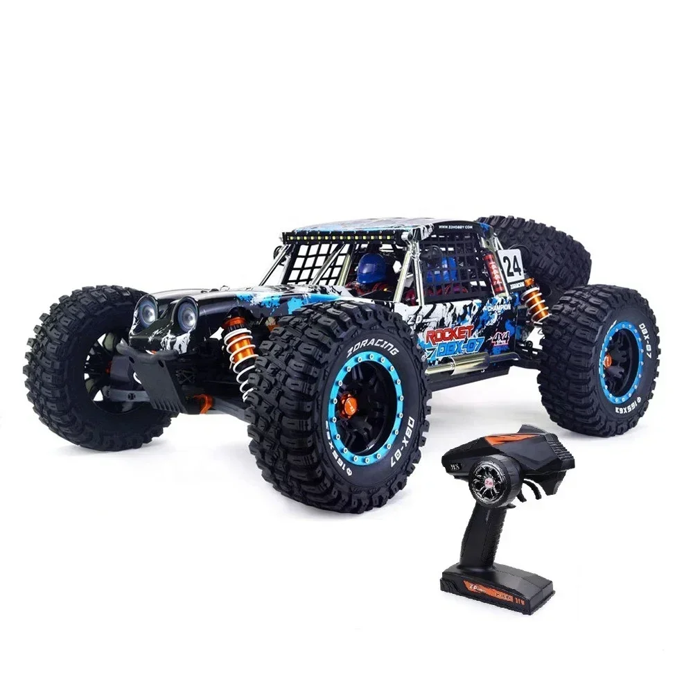 ZD Racing 1/7 SCALE DBX-07 DBX07 4WD Desert Buggy Electric RC Car 80KM/H High Speed Brushless 4x4 Drive Remote Control Truck