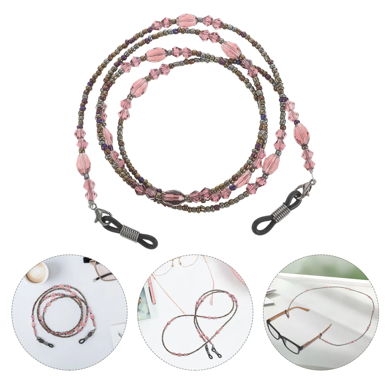 

Beaded Eyeglass Chain For Women Men Anti Slip Sunglasses Neck Holder Unisex Glasses Accessories Durable Lightweight Sunglass