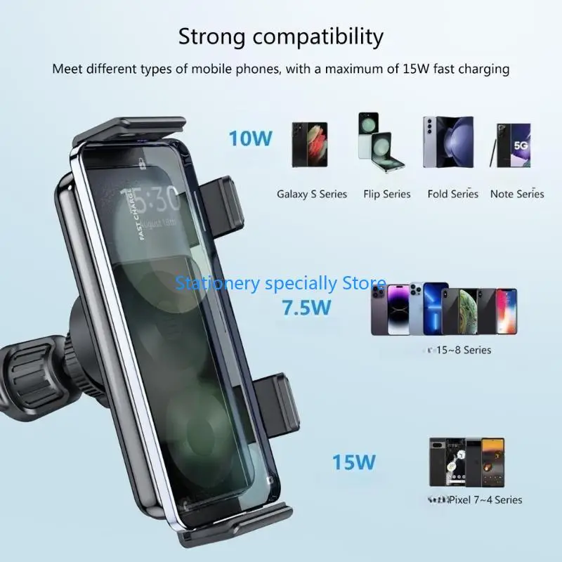 P0RB Wireless Automatic Car Holder Mount For Z Fold 15W Fast Charging