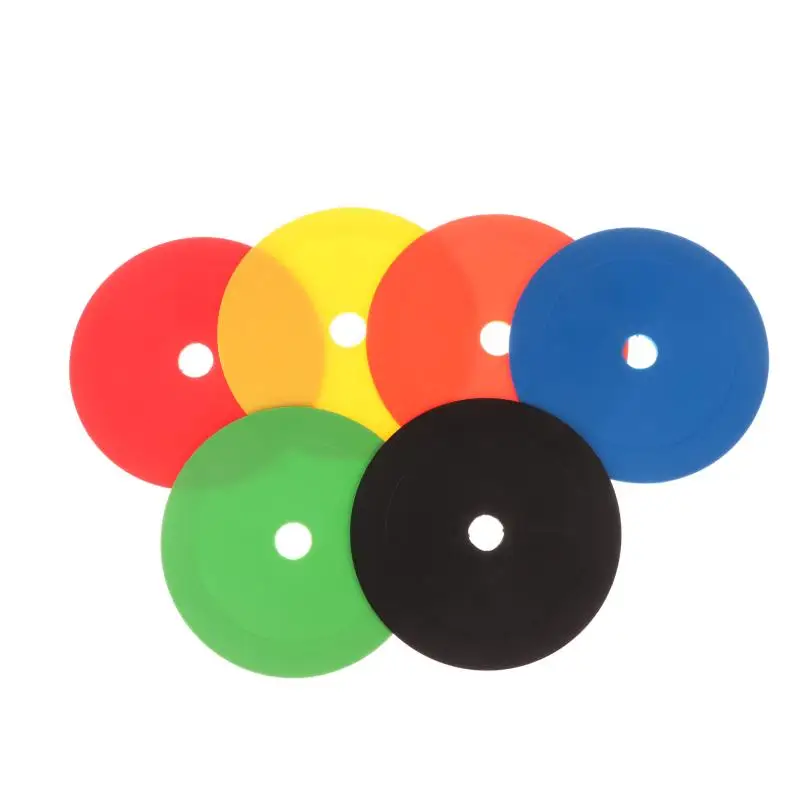 

【O】10 шт. футбольные плоские конусы, маркерный диск с отверстиями, футбол, баскетбол, спортивные скоростные тренировочные пособия для ловкости, маркеры