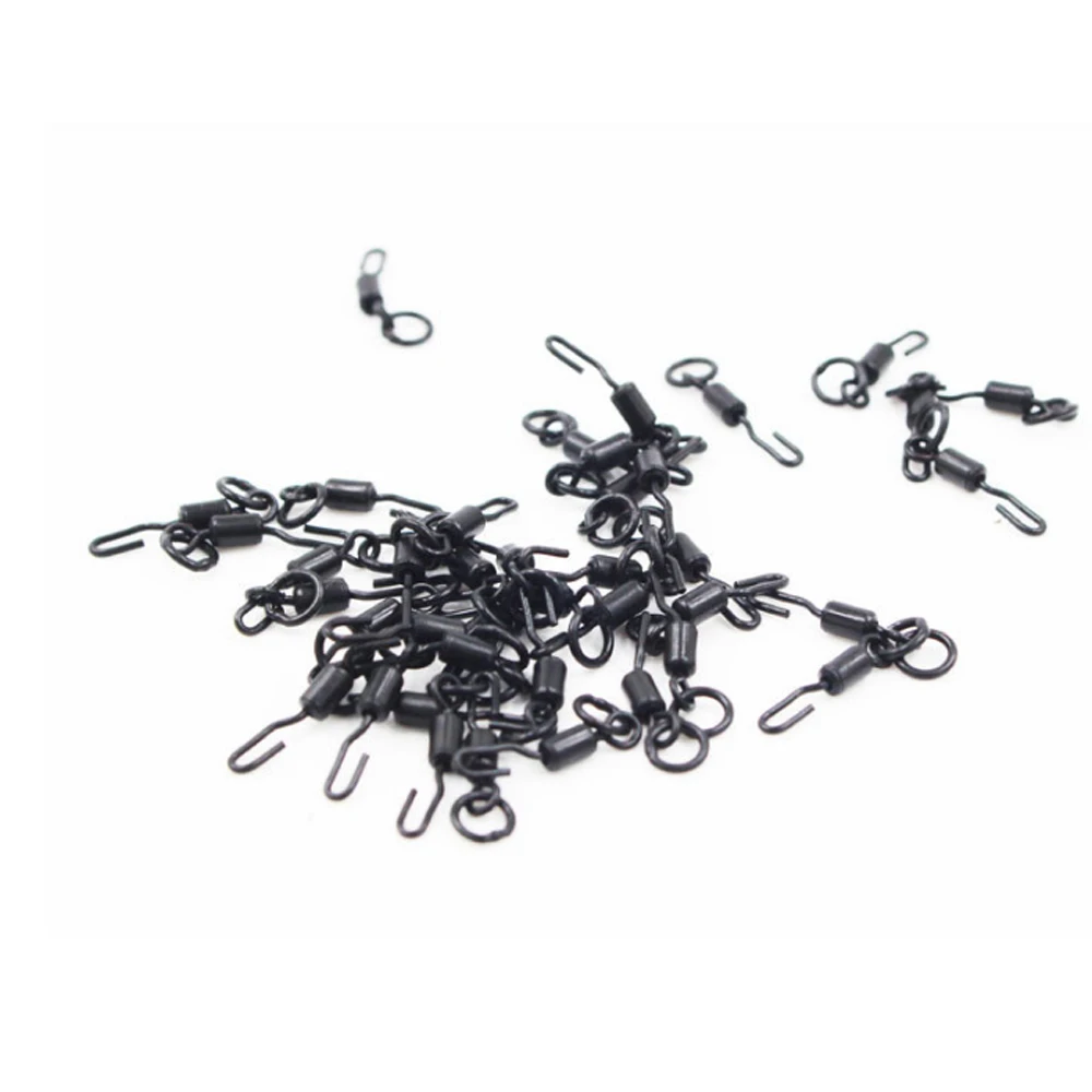 Fishing Tools 20Pcs Rig Tackle Quick Change for Carp Rig Spinner Swivels Swivel Tackle Spinner Rigs for Ronnie Rig