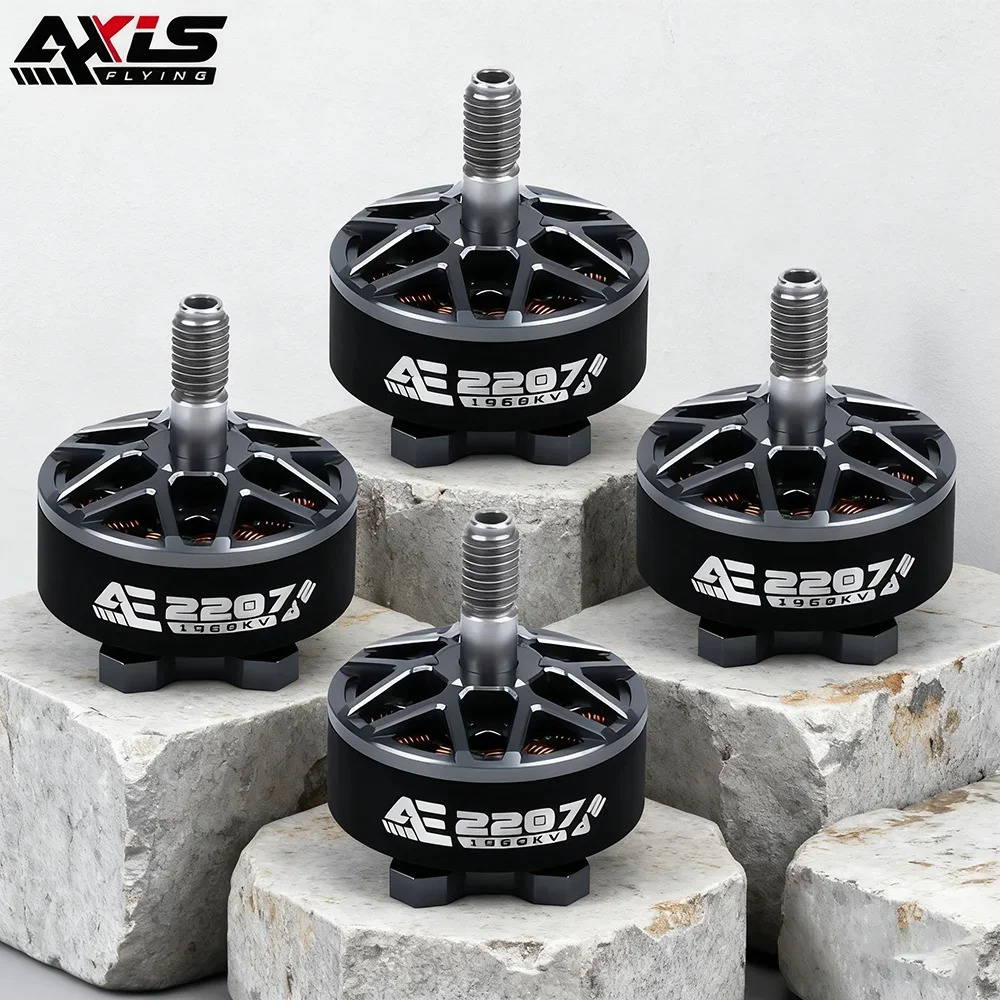 

AxisFlying AE2207 V2 1860KV 1960KV 4~6S Lipo Brushless Motor 5mm Shaft Suitable 5inch Propeller Flower Fly Traversing Drone