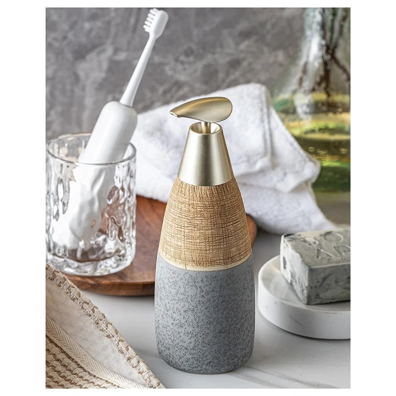 

ABKS-Kitchen 12 унций дозатор мыла для рук для ванной комнаты многоразовая бутылка-дозатор для жидкого мыла шампунь и гель для душа