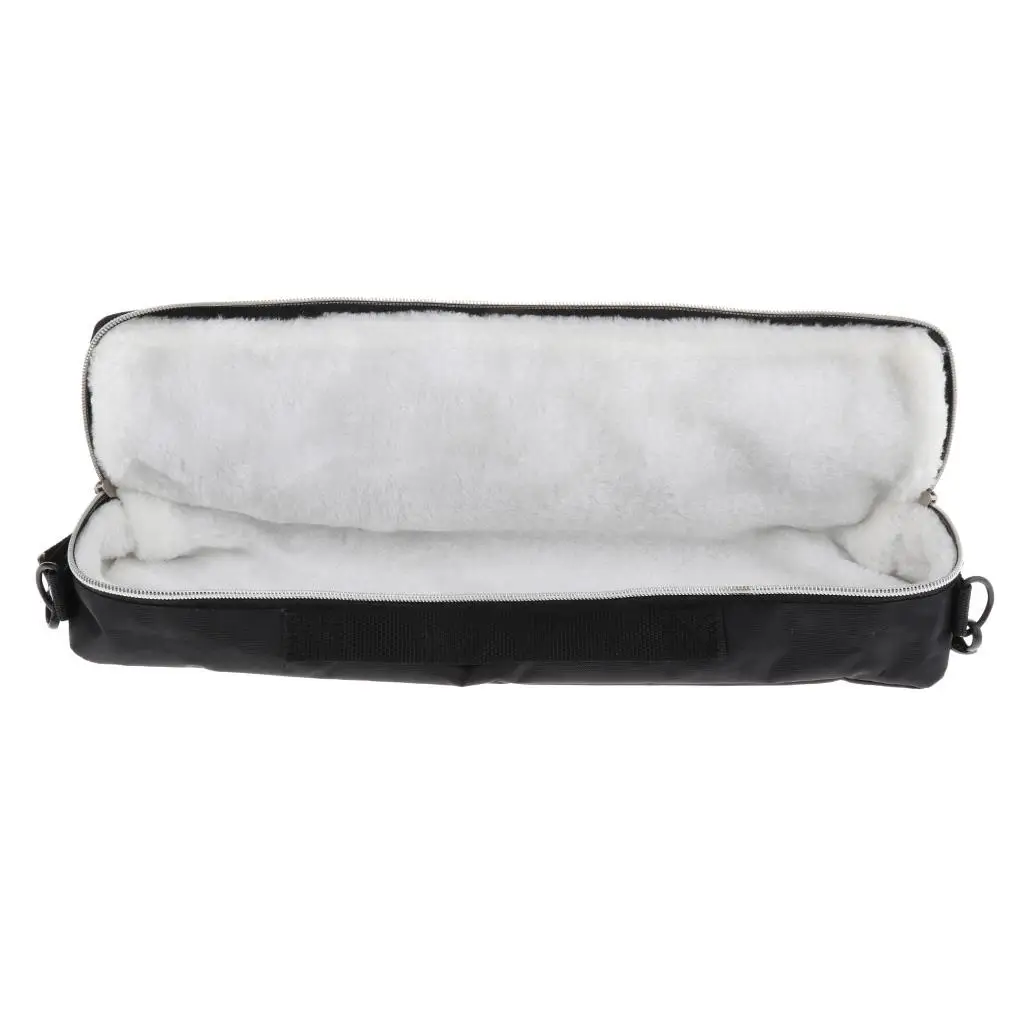 16 Hole Flute Carry Bag Canvas Storage Case Soft Padded Container Portable Flute Box for Practice and Lessons