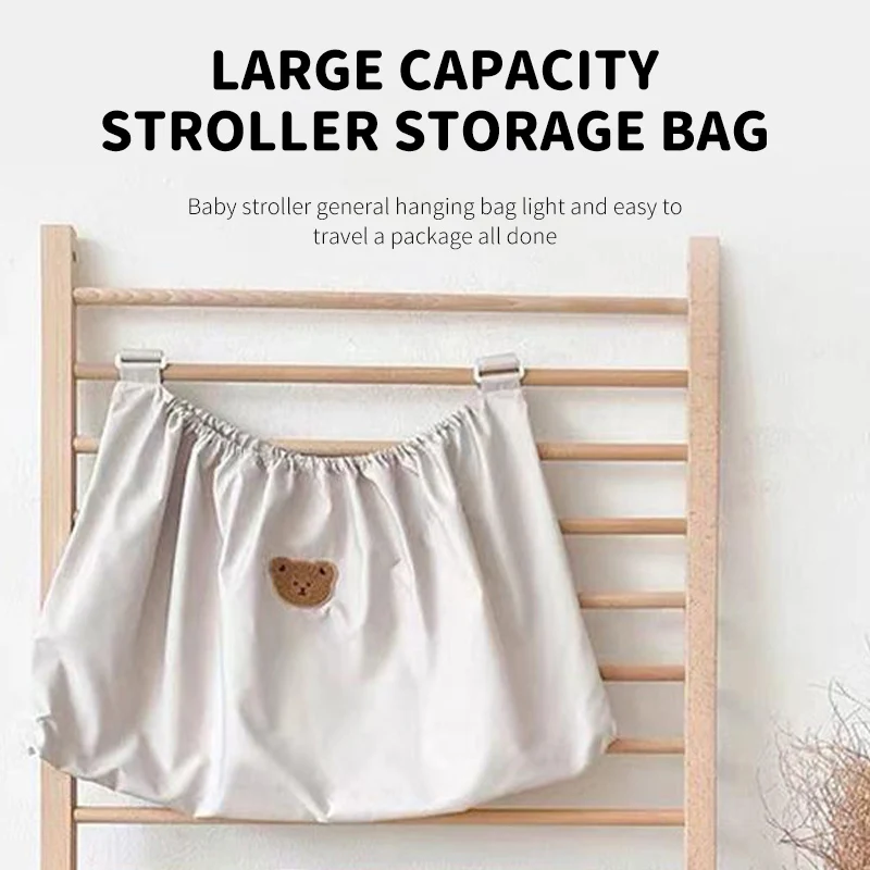 1 PCS Baby Stroller Storage Bag Go Out Bottle Diaper Storage Bag Children\'s Lathe Bar Storage Bag Lightweight And Easy To Carry