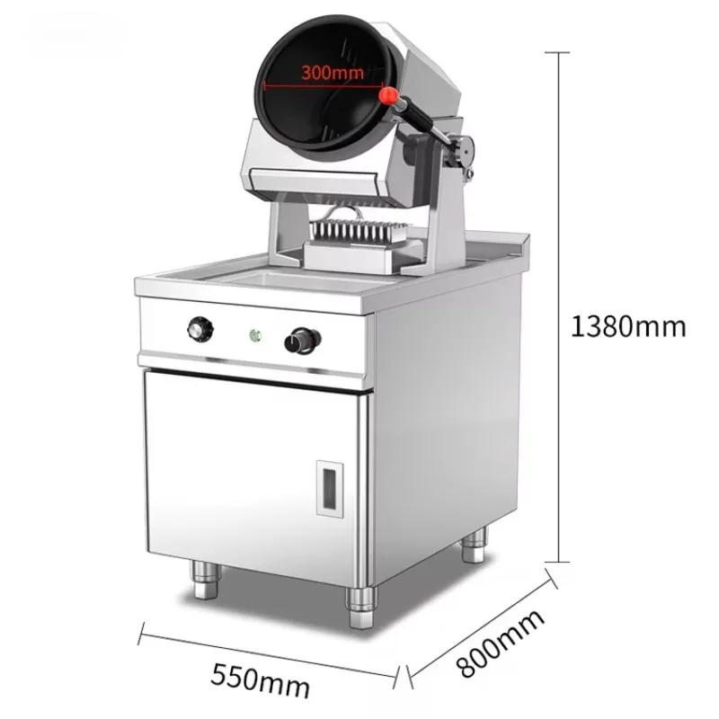 Restaurant Intelligent Induction Cooking Robot Cooker Automatic Rotating Cooking Wok Machine For Fried Rice