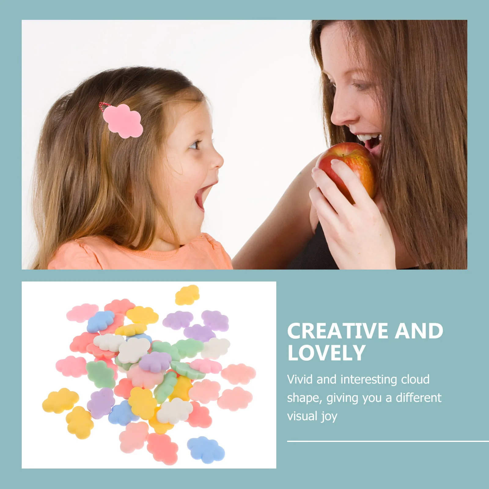 

50Pcs Resin Patches DIY Phone Cover Ornaments Hairpin Making Accessories Handicraft Supplies Patches