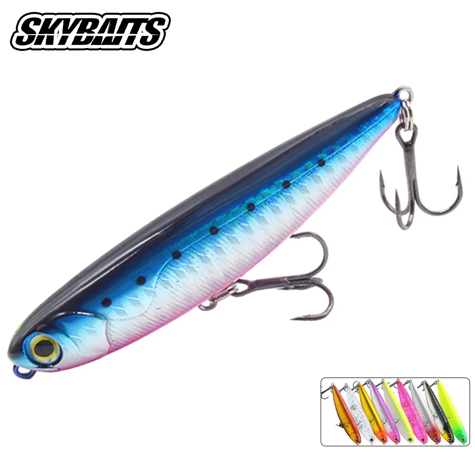 Topwater Pencil 6g/12g Surface Walker Fishing Lure Walk Z-shaped Dog Artificial Saltwater Bass Hard Bait Tackle