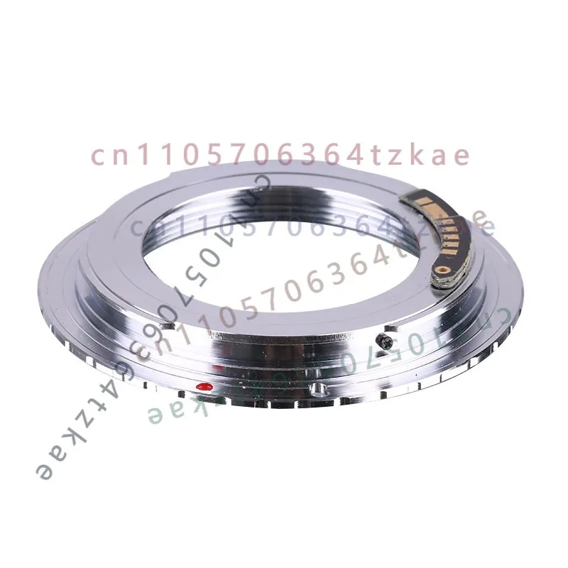 Copper M42‑EF Lens Adapter Ring Gen‑3 Chip for M42 Screw Mount Lens to forCanon EF EOS DSLR Camera Silver Support Infinity Focus