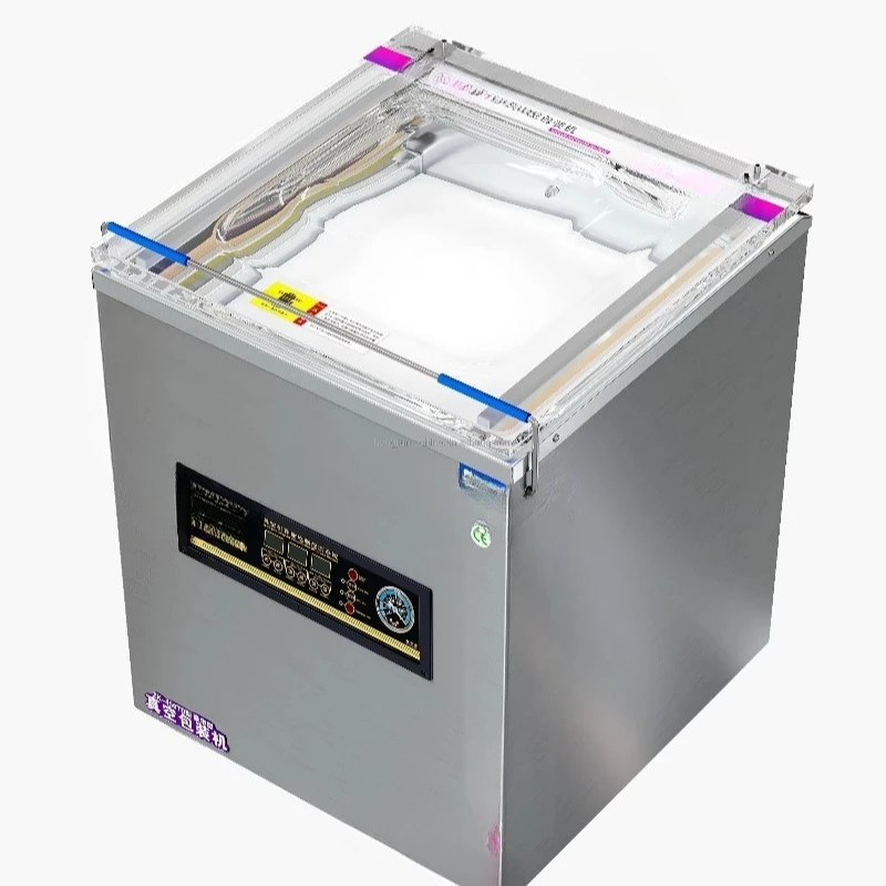 

Industrial Double Chamber Vacuum Sealer Commercial Food Meat Vacuum Packaging