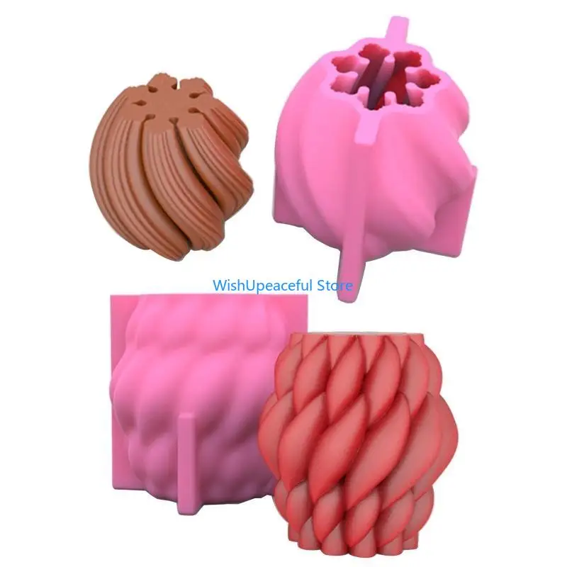 

34YA Столба Свеча Плесени Спиральная эпоксидная смоля Casting Silicone Flom