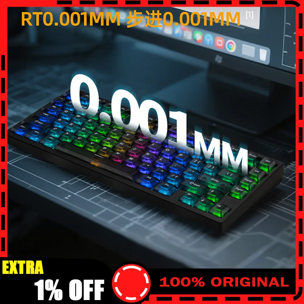 

Irok MG75 MAX Magnetic Switch Keyboard Wired Aluminium Mechanical Keyboard 8000Hz RT0.001mm Gaming keyboards PC Accessories