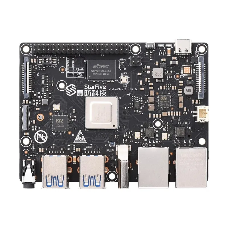 Visionfive2 Risc-V Chip AI Single  Linux Board Computer Full Open Source Development Board