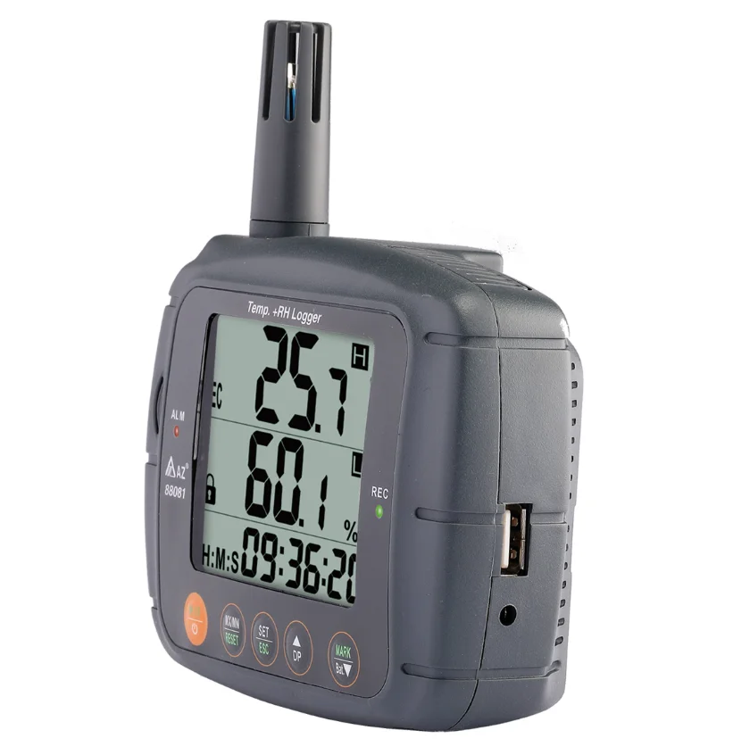 AZ88081 Large Display Temp. RH Data Logger