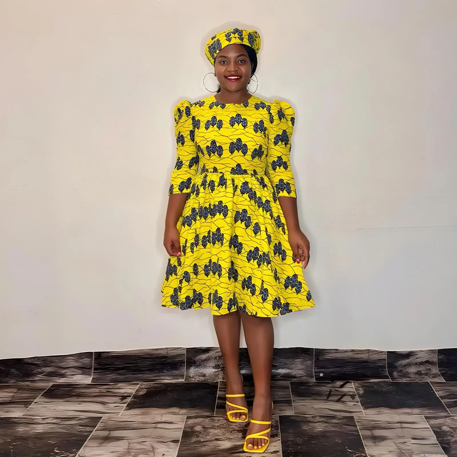 ชุดเดรสแอฟริกันสำหรับผู้หญิงชุดเดรสออกงานเลี้ยงตอนเย็นสง่างามชุดสั้นที่หรูหราคอกลมพร้อมผ้าโพกหัวชุดแต่งงานแบบชนเผ่า2425081สำหรับฤดูร้อน