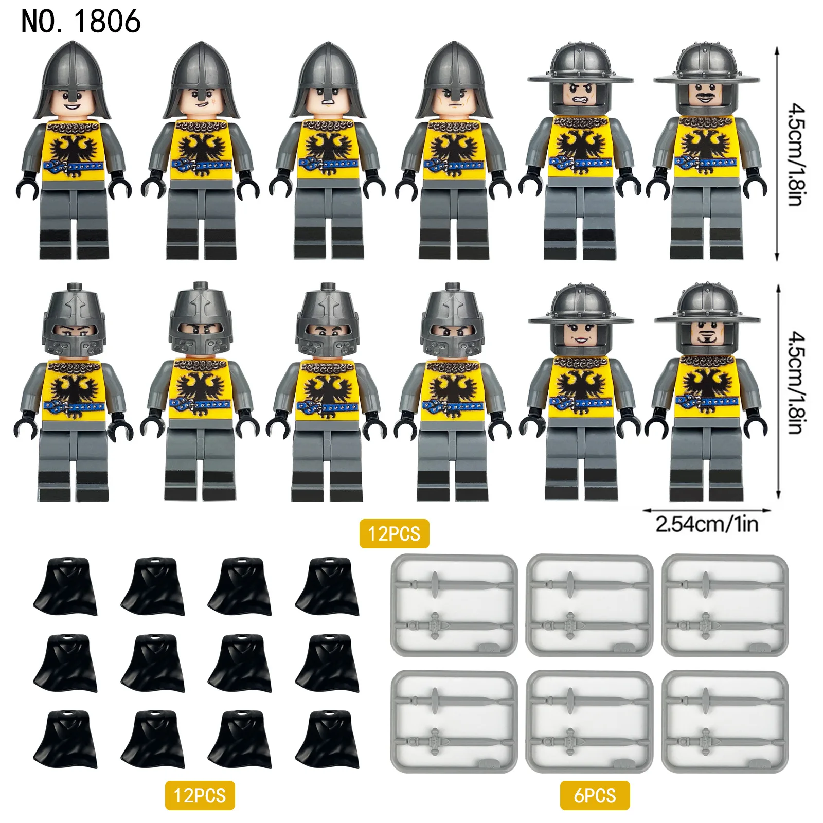 280 verschiedene mittelalterliche Ritter, römische Legion, Mini-Figuren-Bausteine, Lernspielzeug für Kinder, kleine Geschenke