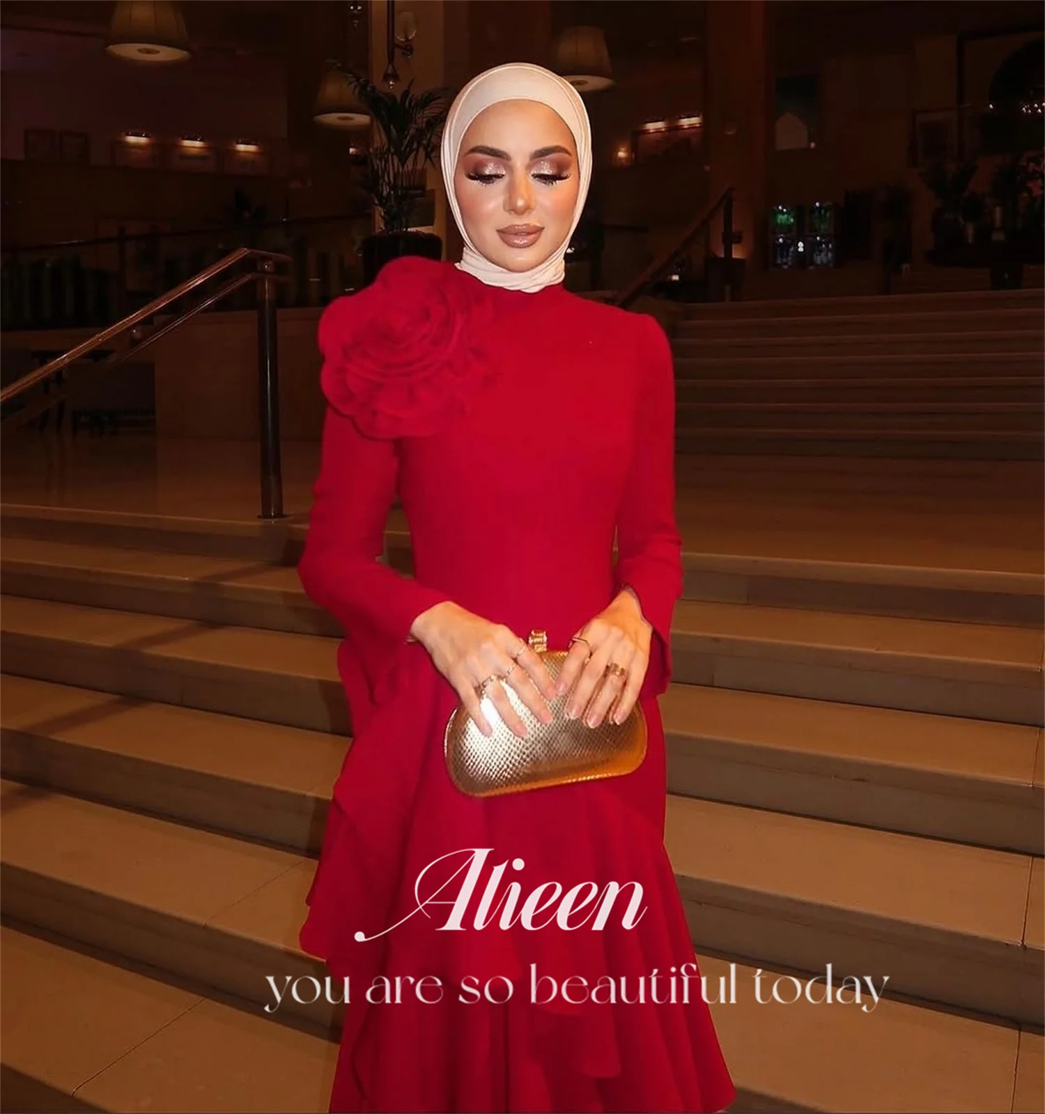 Abito da sera da donna di lusso Aileen con maniche Abiti da sera da donna di lusso personalizzati per occasioni speciali Novità in abiti