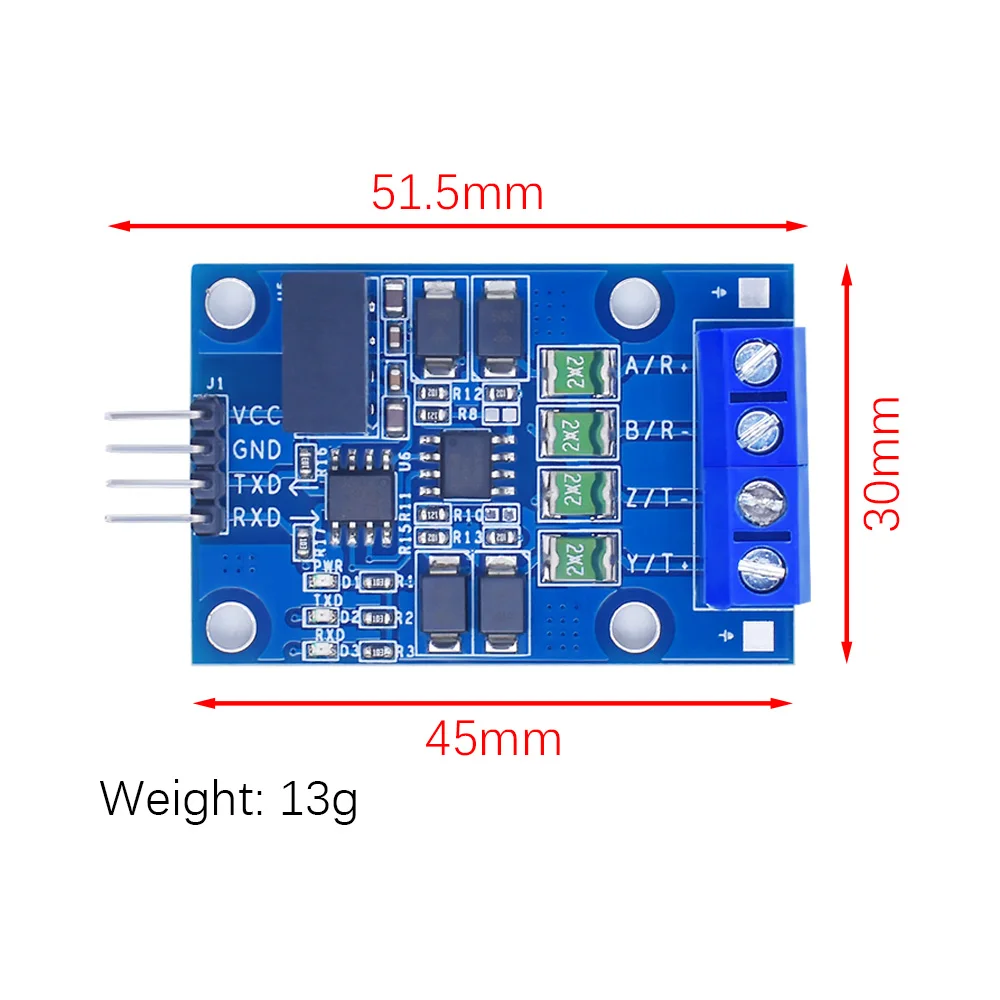 RS422 module transfers between TTL bidirectional signals Full duplex 422 turn microcontroller MAX490 TTL module WAVGAT