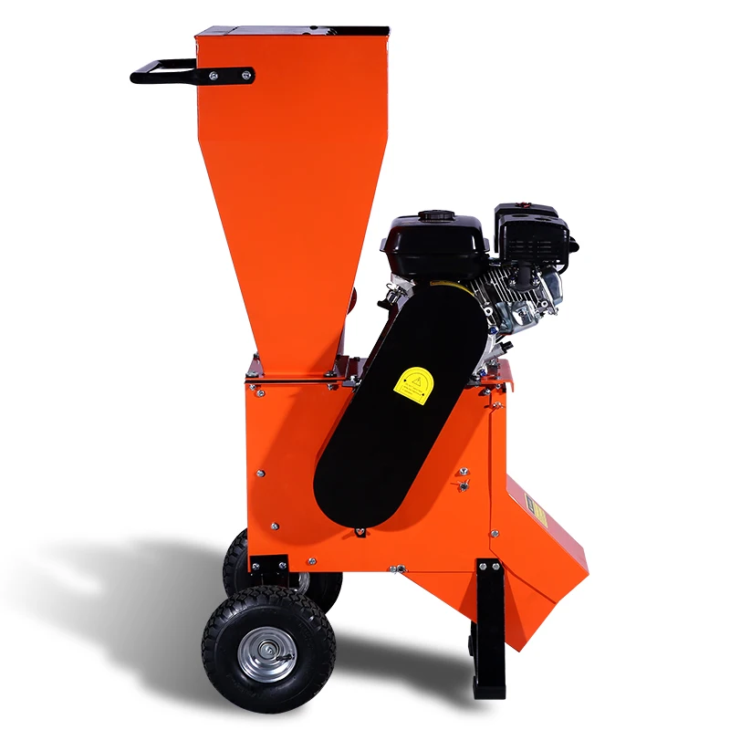 Customized Engine Driven Wood Chipper Fast Shredding Machine Mobile Wheeled Chipper For Garden Yard And Agricultural Use