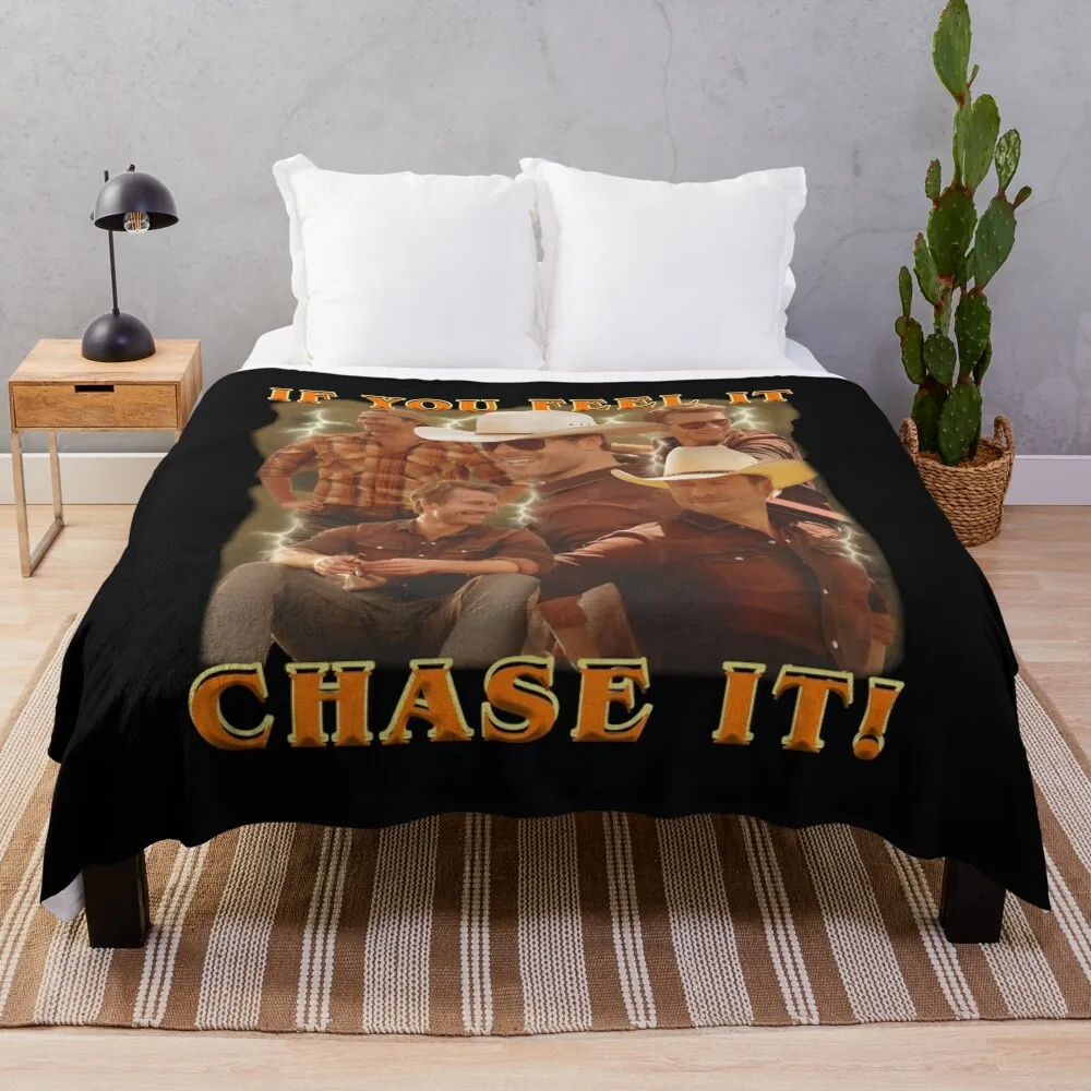 Twisters If you it! feel it chase Throw Blanket Hairy Decorative Sofa Quilt Blankets